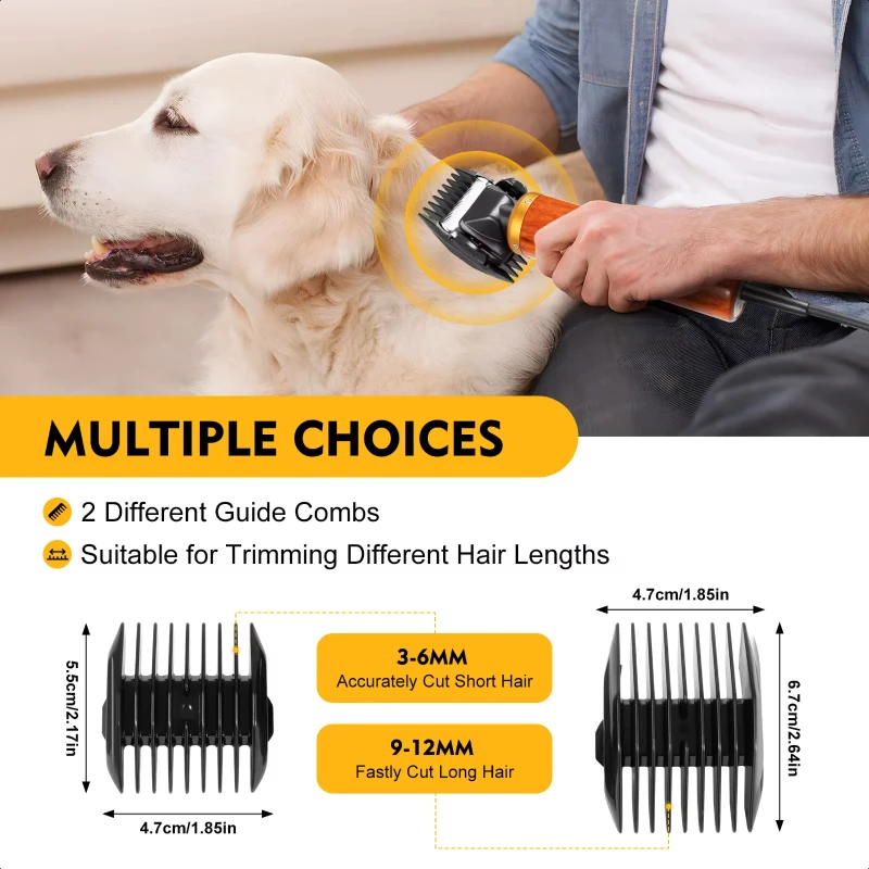 Portable  Pet Clipper with  Box Dog Cat Grooming Kit Professional  Hair Clippers Tool Accessories Low Noise Cat bandana Pets Dog