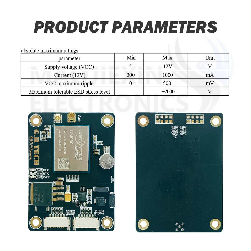 UM980 RTK InCase PIN GNSS receiver board ZED-F9P