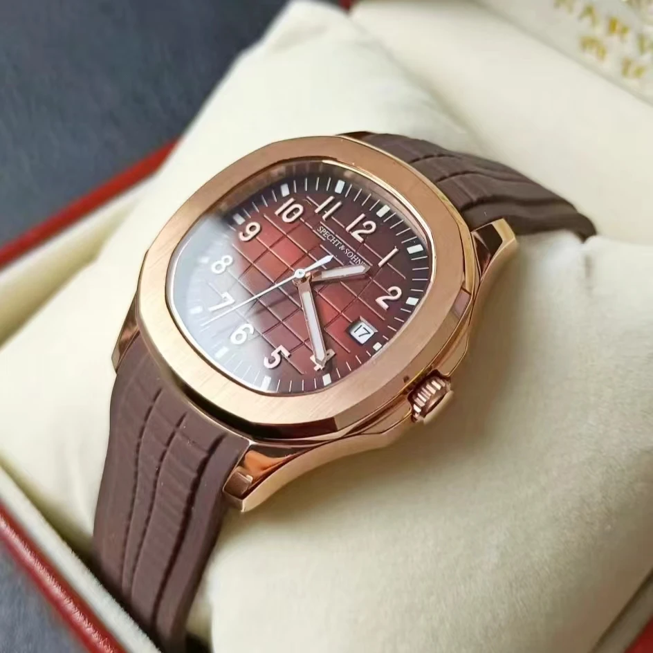 Specht&Sohne Luxury High-end Business 42MM Men\'s Watch With Automatic Mechanical Movement, Luminous Waterproof Men\'s Watch