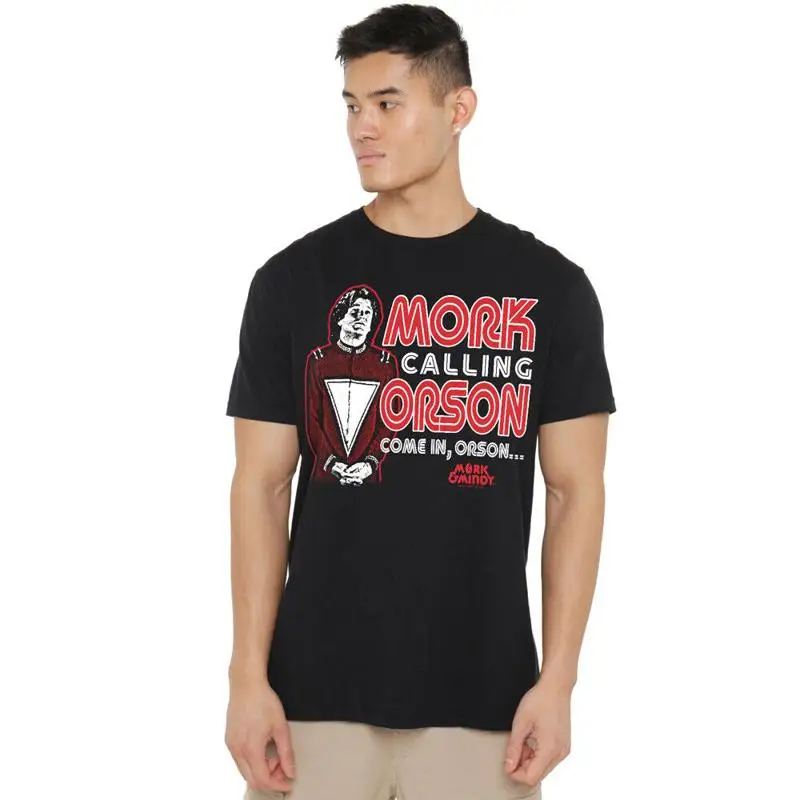 Mork Mindy llamando Orson camiseta S 2Xl negro