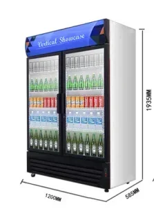 

Commercial Fruit Preservation Vertical Freezer Beer Cabinet Beverage Showcase Supermarket and Convenience Store