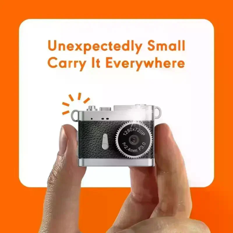 

S142 Retro Digital Camera 720P Video Recorder LED Fill Light 0.96 Inch IPS Screen Portable Mini Digital Camera