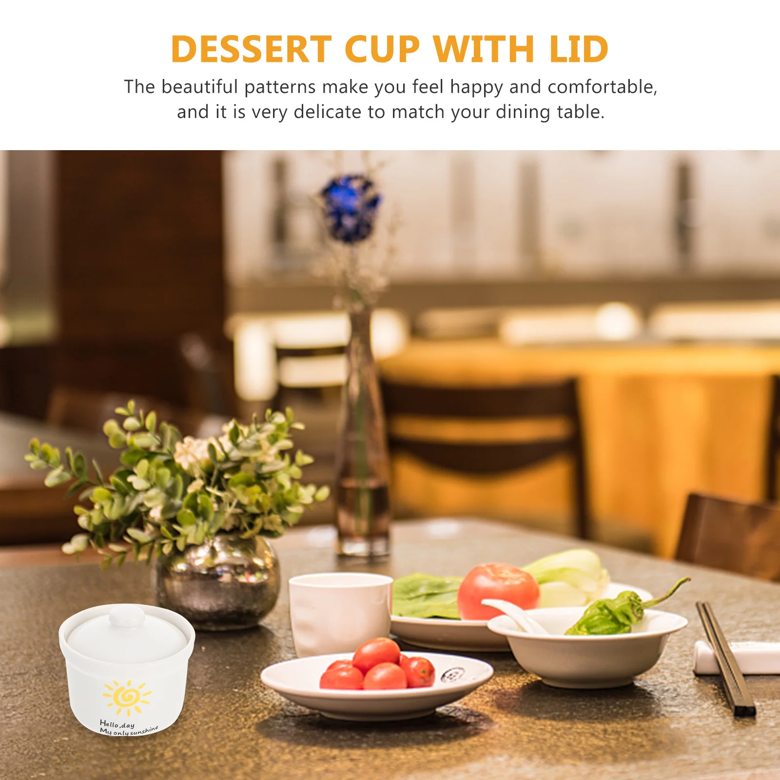 

Elegant Stewing Pot with Lid Fine Craftsmanship Smooth Edges Multi-Function Ceramic Bowl for Soup Ginseng Chicken Broth Home