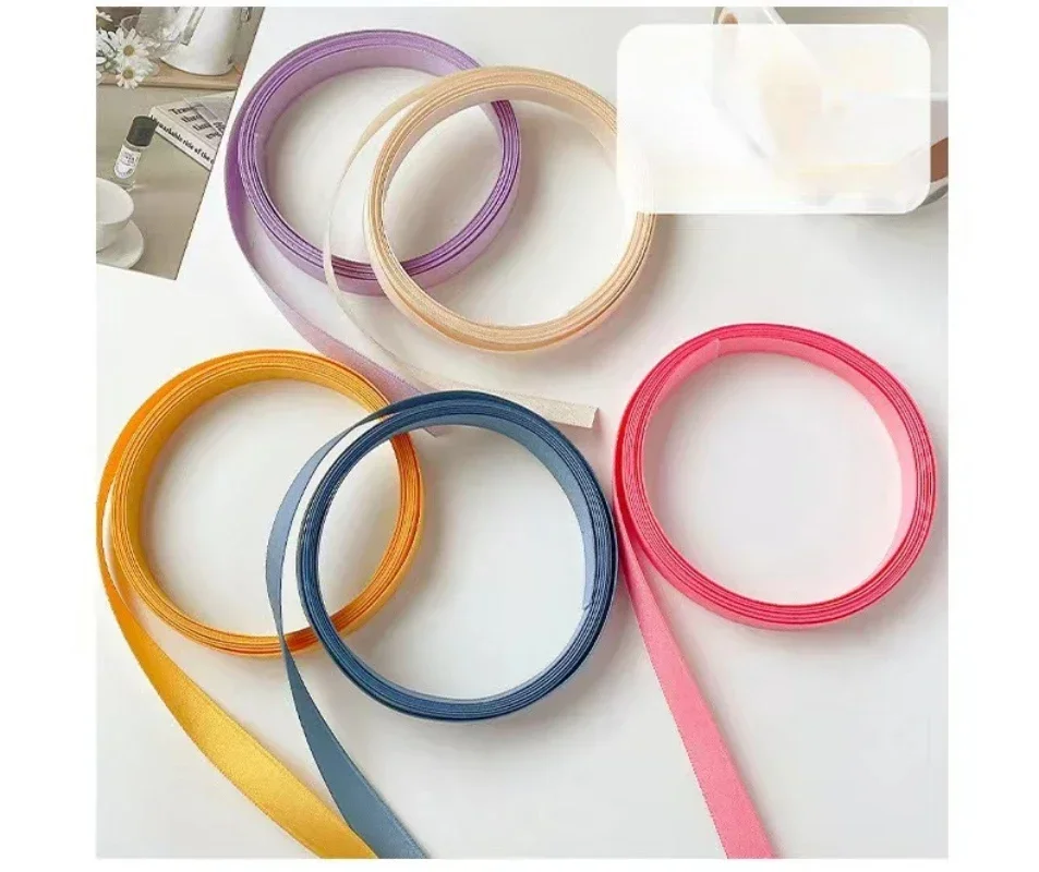 Colorful Braided Ribbon Hairbands Headband Female Bow Twist Hair Rope Ribbon Silk Hair Tie Ponytail Holder Hair Accessories 2m