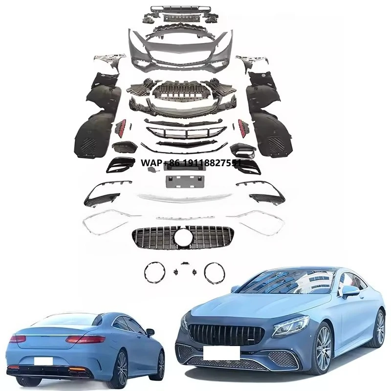 

S-Class W217 Body Kits for Coupe C217 S63 M-tech Bodykit Front Bumper with Grille Rear Diffuser with Exhaust Tips