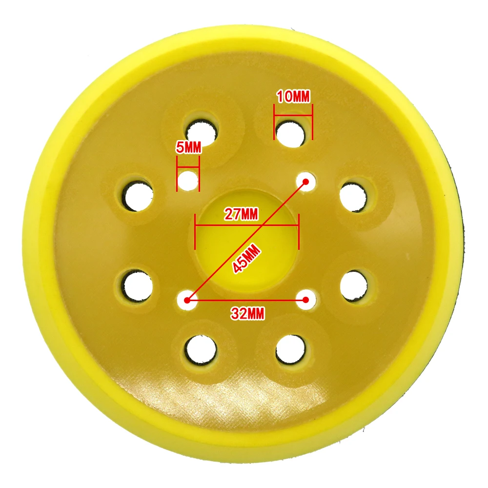 21 pçs/set 5 polegada 125mm 8 furos discos lixa areia folhas grit 80-3000 almofada de polimento para ferramentas de moagem de madeira