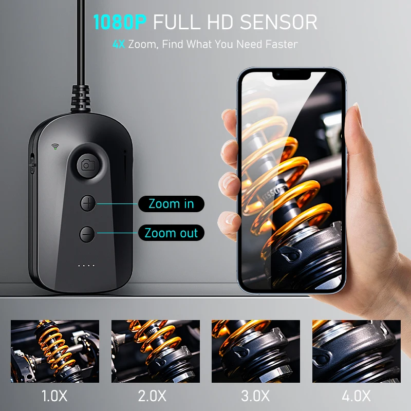1080P Camera Endoscope Lighted Visual Endoscope With IP67Waterproof Single Dual Triple Lens For Android iOS