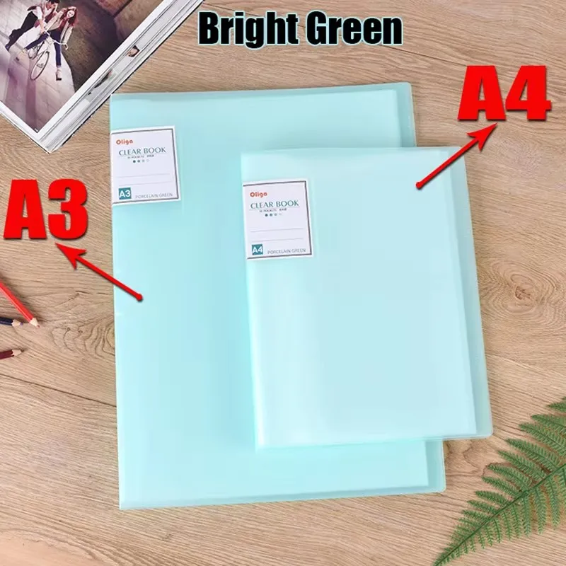 Dispaint A3/A4 Diamond Painting Storage Book - Organizer with 30 Crystal Clear Pockets Securely Stores and Displays Your Artwork