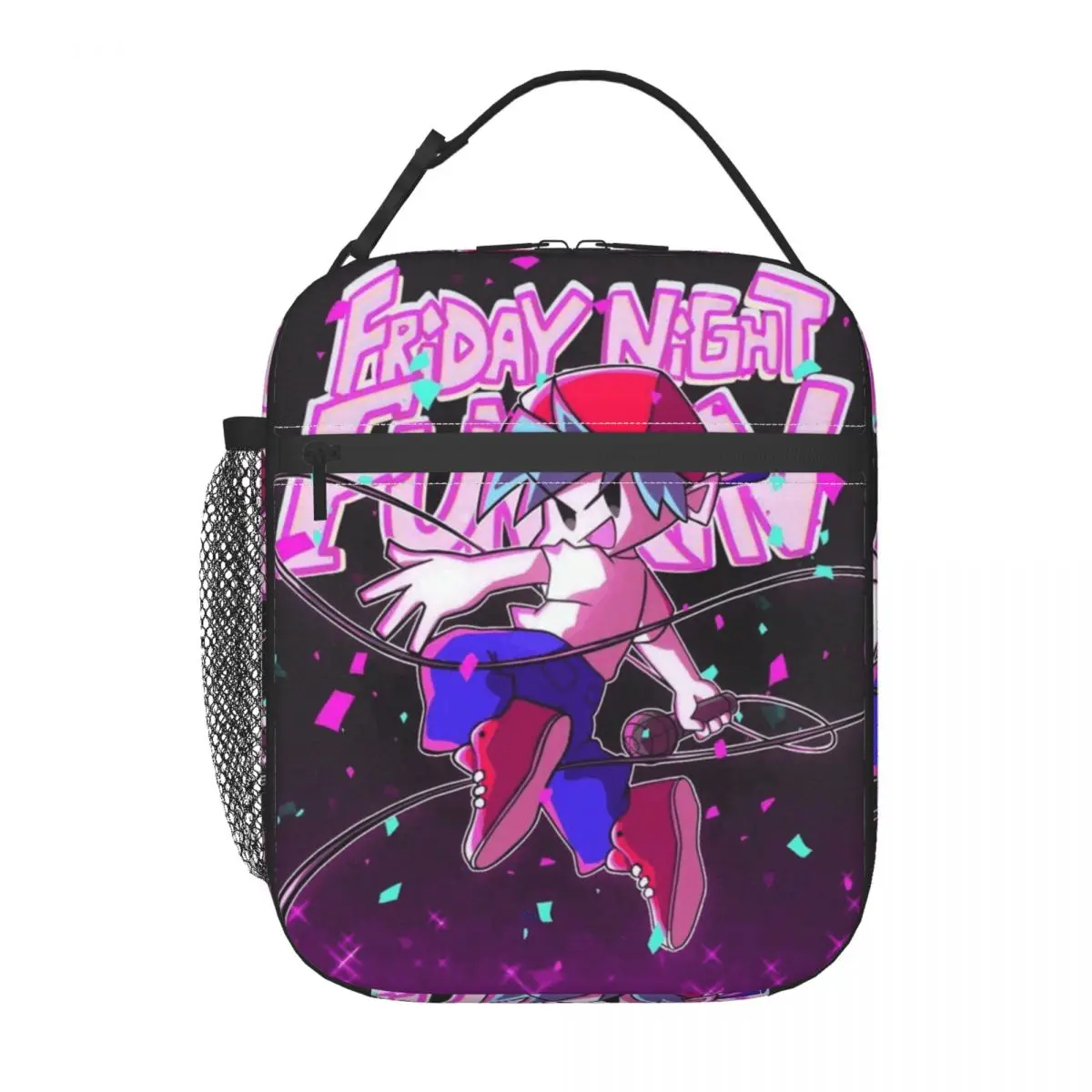 Friday Night Funkin Thermal Insulated Lunch Bag for Office Reusable Food Container Bags Cooler Thermal Lunch Boxes