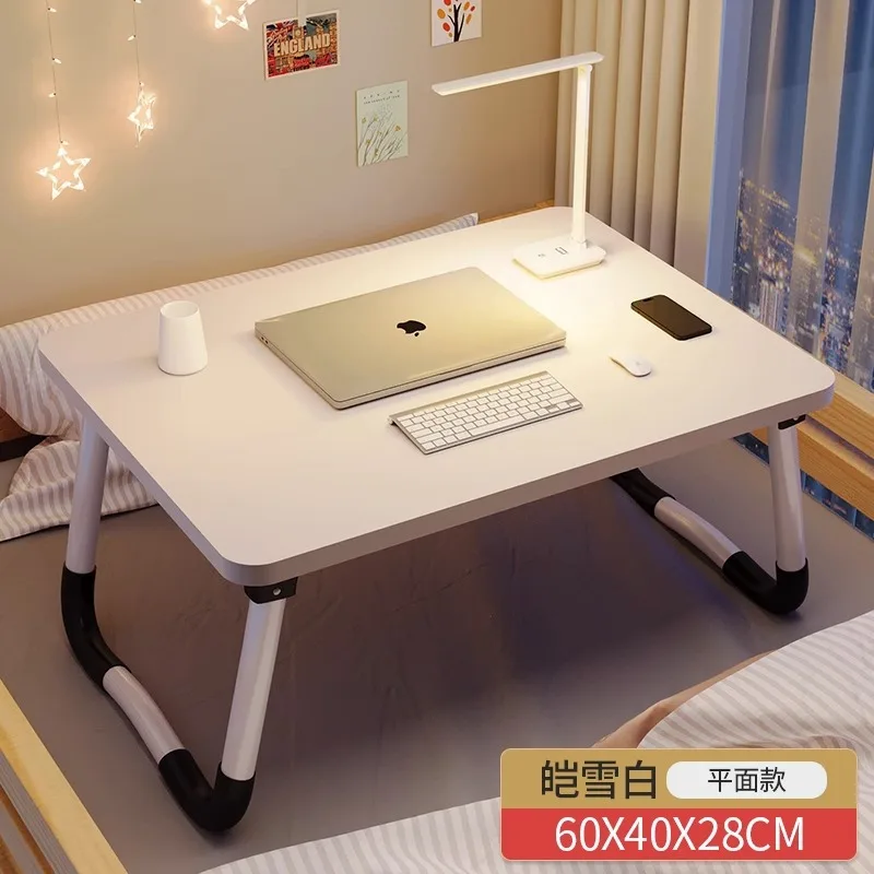 Foldable Portable Bedside Table Lazy Laptop Desk For Students Dormitory Top Bunk Home Bedroom Bay Window Study Desk