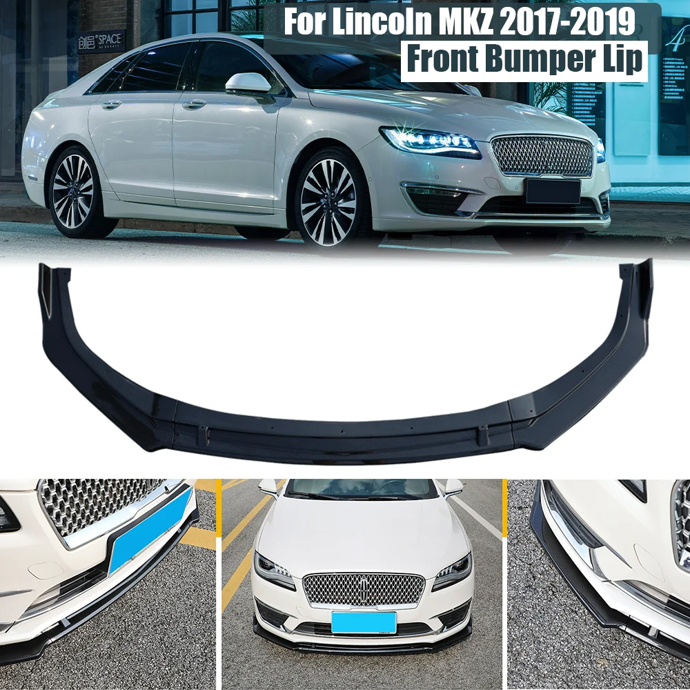 Przedni dolny spojler zderzaka Spoiler Splitter pokrywa dyfuzora straż Protector dla Lincoln MKZ 2017 2018 2019 Car Styling