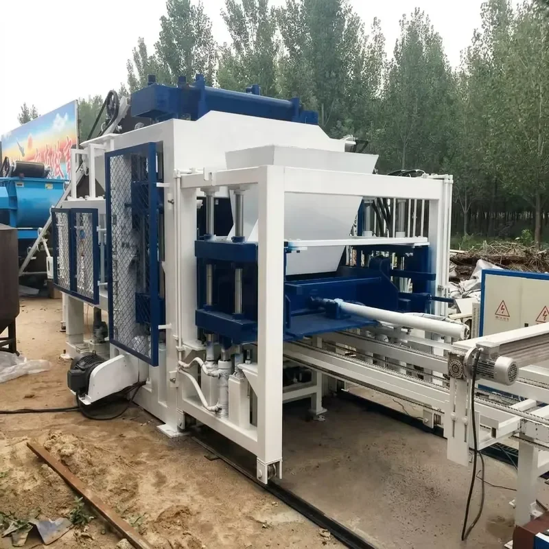 QT12-15 Weida PLC Pump Automatic Paver Brick Making Machine Gearbox Hollow Concrete Cement Paving Block Machine Engine