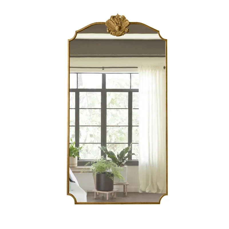 European Style Full Body Ins, American Style Large Mirror Made of Old Wall Mounted French Style Wall Mounted Dressing Mirror