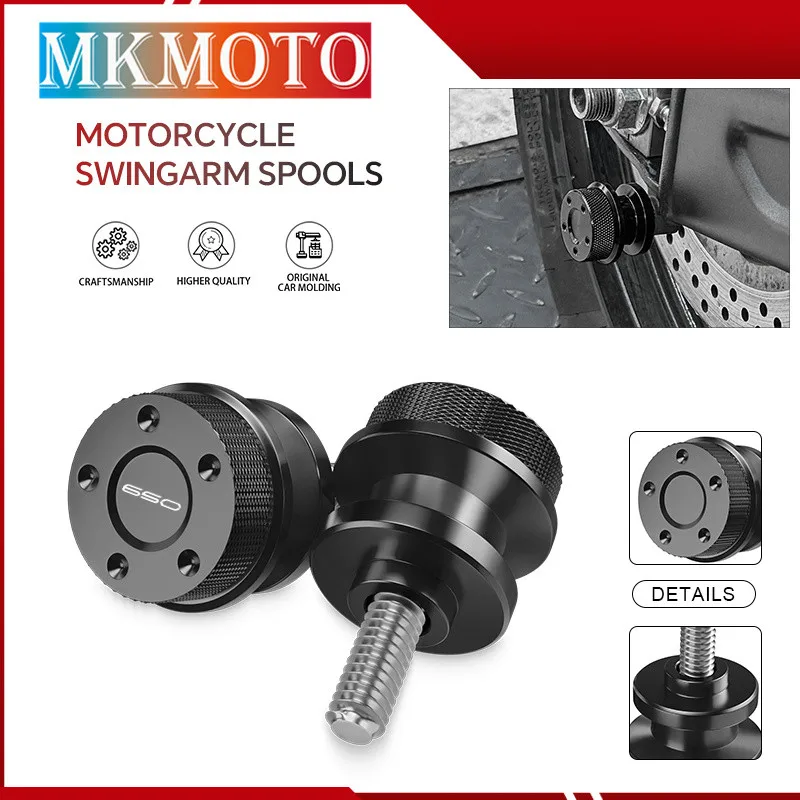 

Rear Stand Screw Bolts CNC Swingarm Spools Sliders For Z650 NINJA650 17-24 Z650RS 22-24 VERSYS 650 15-24 Motorcycle Accessories