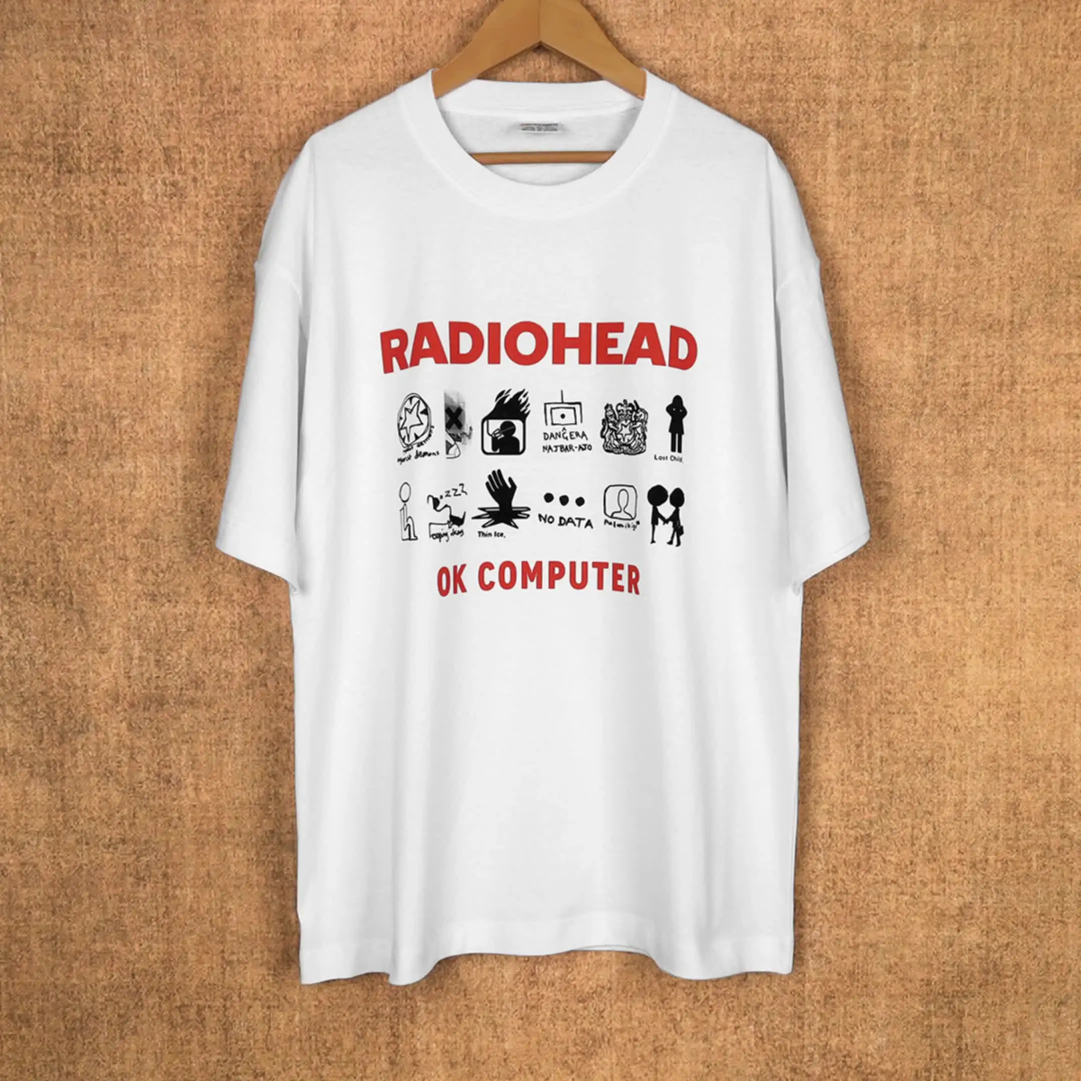 Radiohead OK Computer T-Shirt Men's Cotton Print Tee