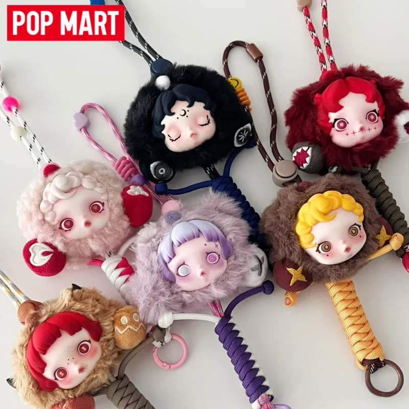 Nova Coleção POP MART SKULLPANDA YOU FOUND ME: Cordão para Celular