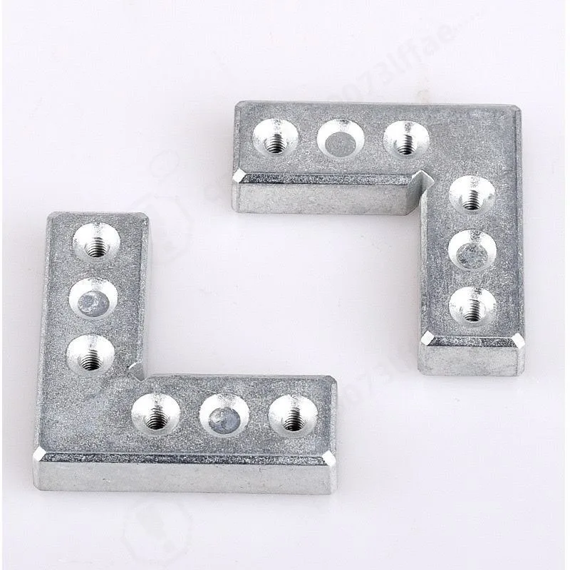 Aluminum Alloy Corner Bracket 90 Degree Right Angle Connector Frame Fixed Code for Cabinet Door Connection Fitting