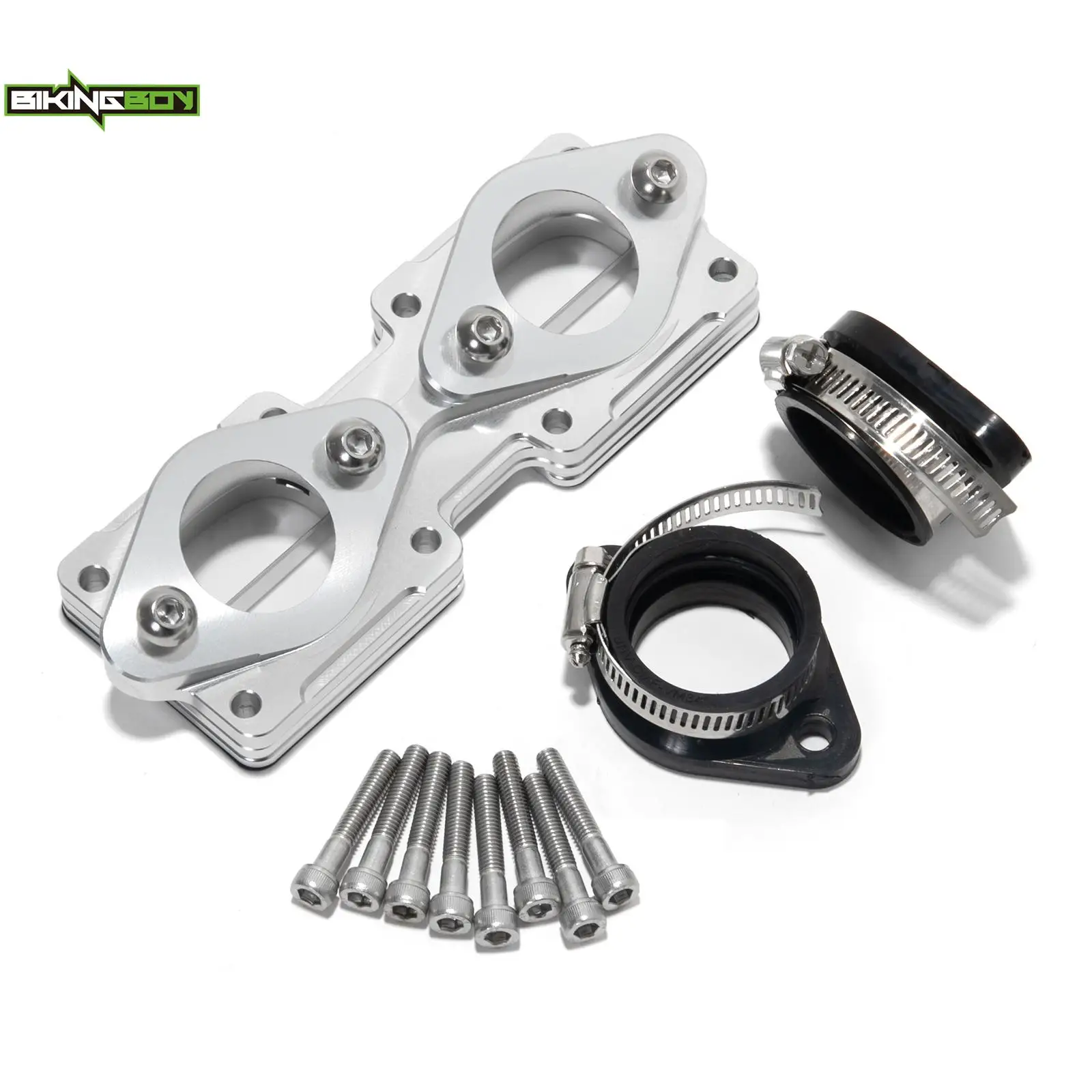 BIKINGBOY Banshee 350 YFZ350 87-06 88 89 90 91 92 93 94 95 96 Intake Manifold Boot 26-30mm 32-35mm 36-41mm Dual Carb Carburetor