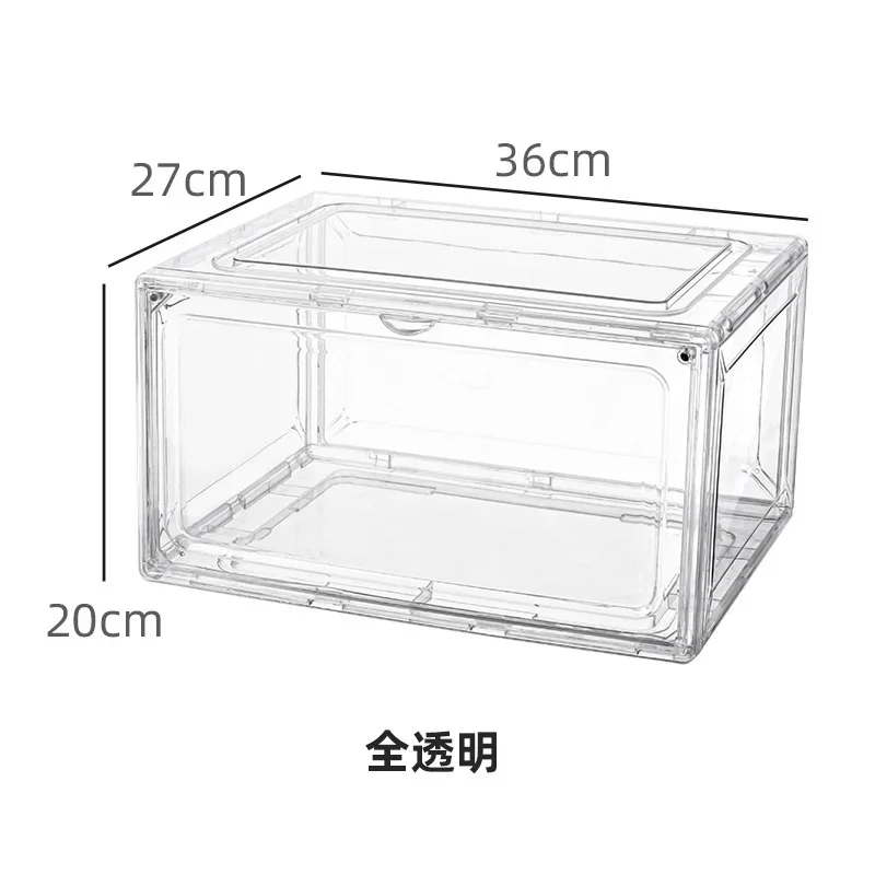 Durable Transparent Acrylic Storage Box Versatile Shoe Box Design Strong LoadBearing Free Stacking Various Shoe Types Solution