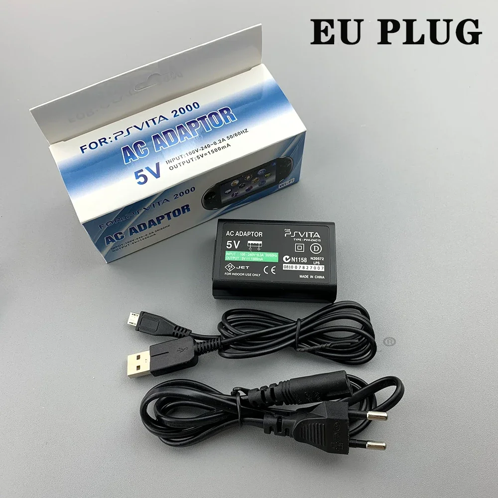 NEW Home Charger Power Supply 5V AC Adapter For PS Vita 2000 USB Charging Cable Cord For PS Vita 2000 Psvita PSV Slim EU US Plug