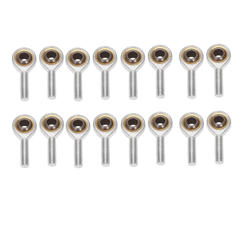 

A02F-16Pcs M10 X 1.5 Male Rod End Rose Joint Right Hand Thread 10Mm Metric Bronze SA10