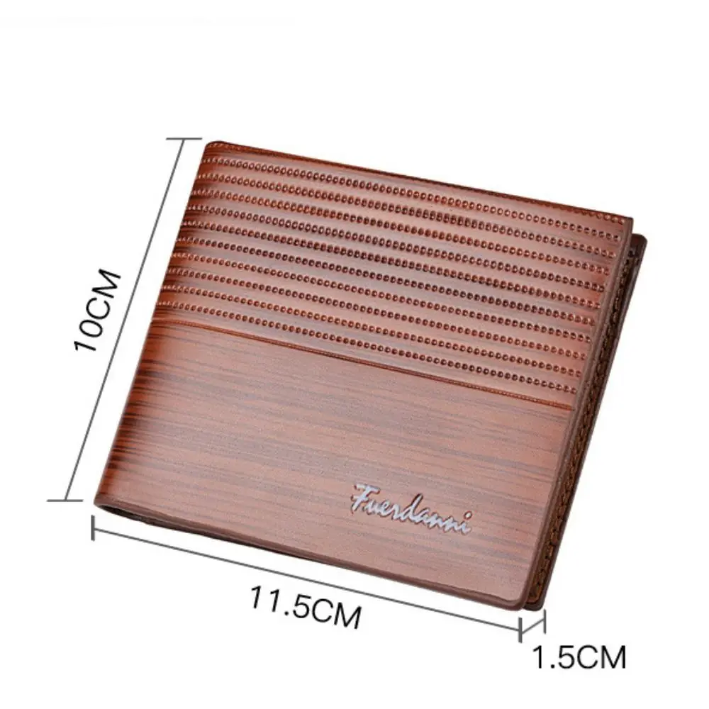 جديد بو الجلود الرجال محفظة قصيرة اثنين أضعاف القهوة السوداء جيوب متعددة سعة كبيرة الرجعية محفظة نسائية للعملات المعدنية الرجال النساء