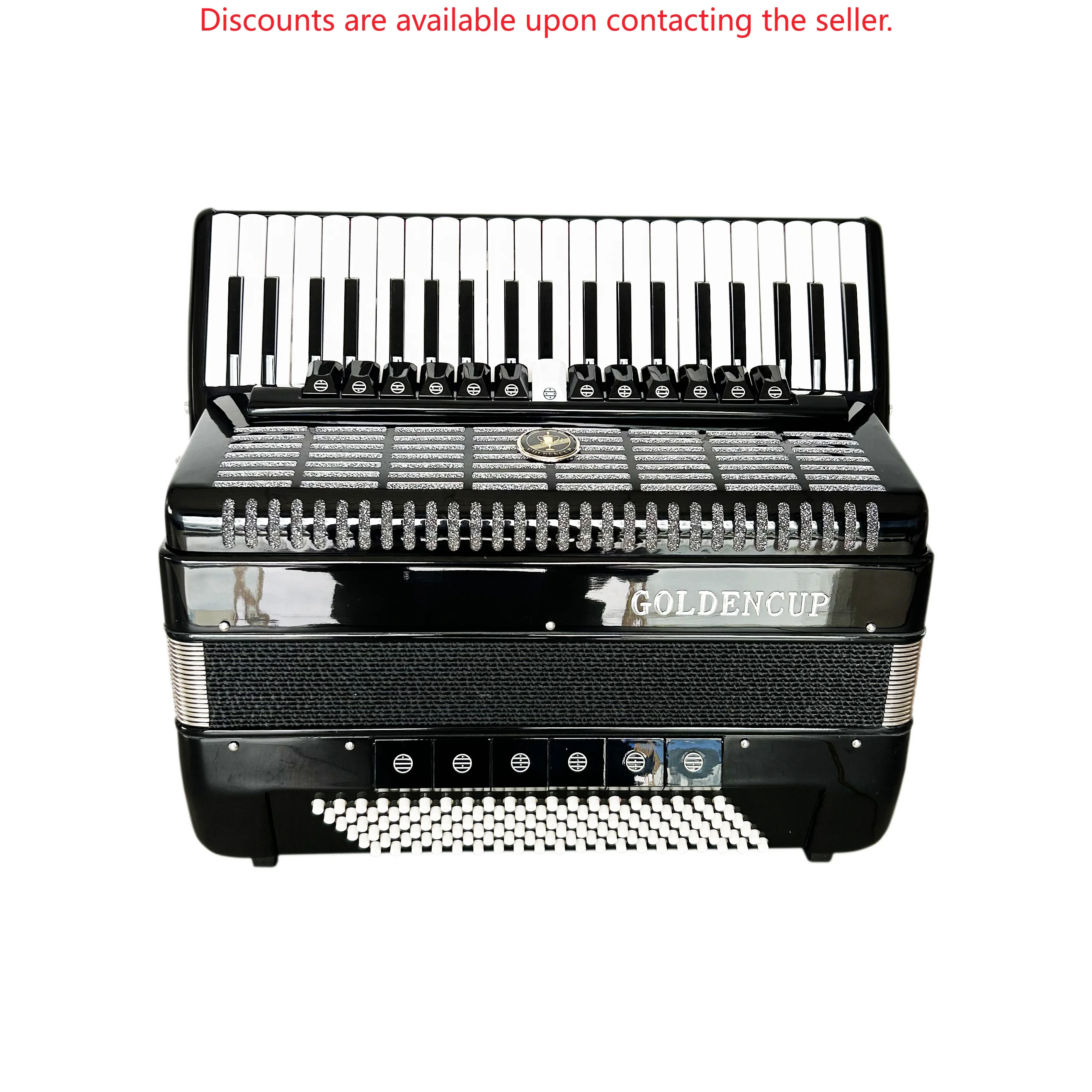 Professional 120 Bass 13+6+1 Registers Piano Keyboard Accordion Instrument Acordeon JP2012B 41 Keys OEM Wood Material