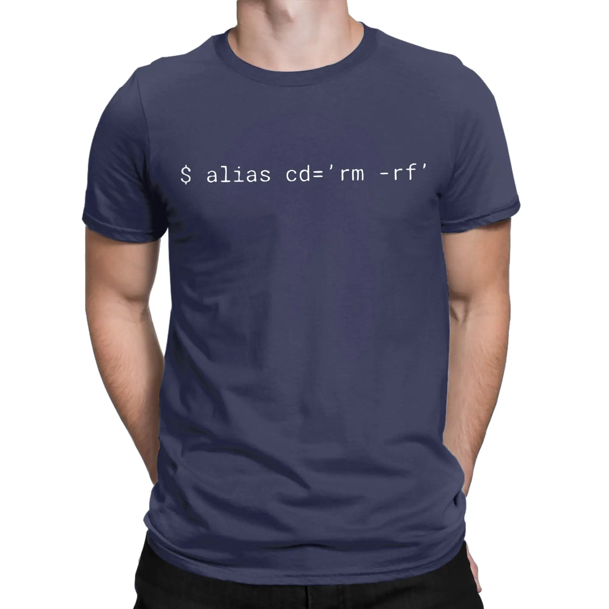 Away With Those Directories Tshirts Men Cotton Clothing Vintage Debian Programming Programmer Ubuntu Linux O-neck Short Sleeve