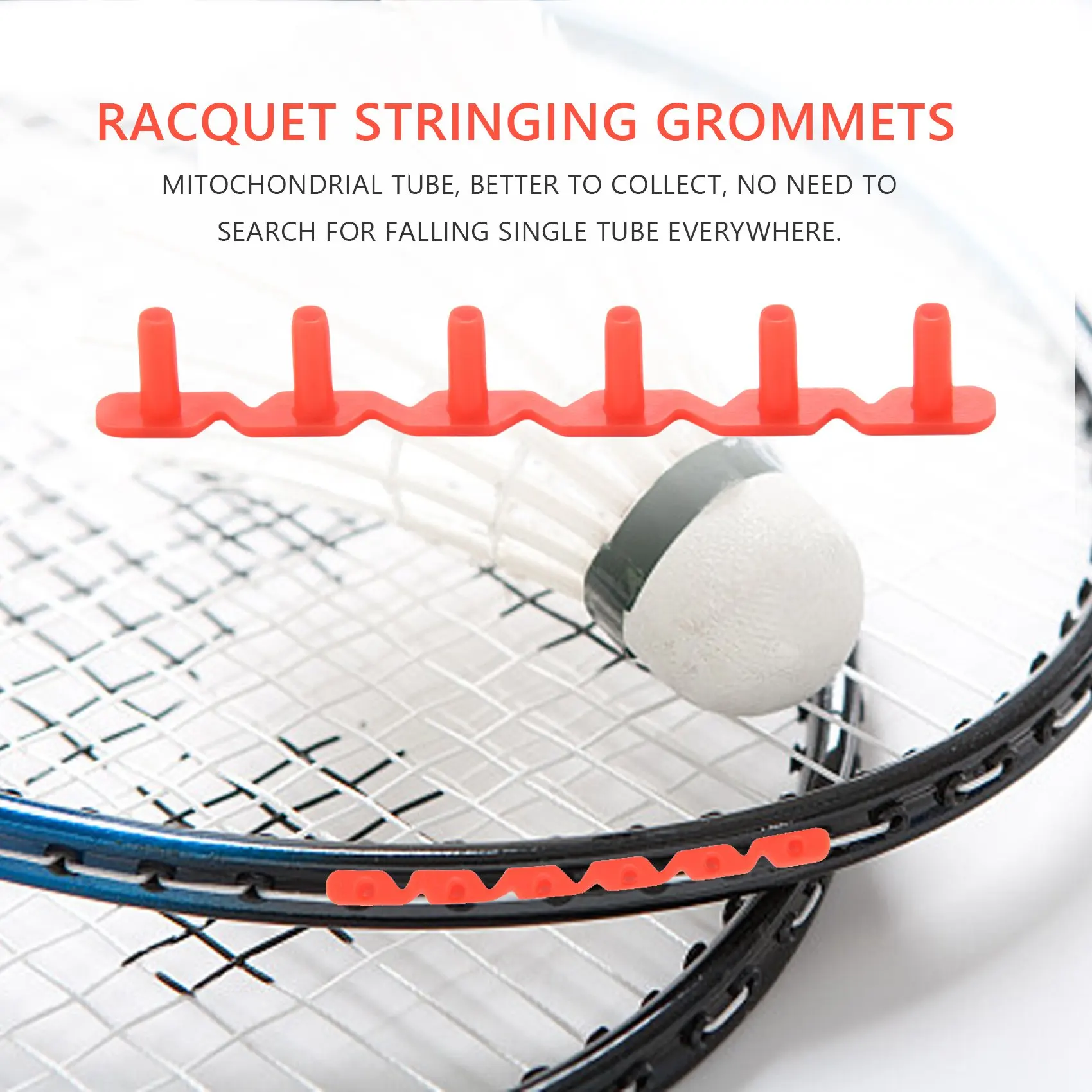 Badminton Racket Racquet Stringing Grommets Eyelets 6 Nails Red_AT83