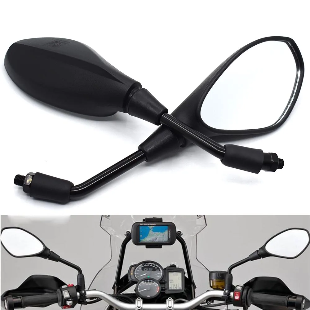 Universal 10mm Motorcycle Rearview Mirror Left&Right Rear View Mirrors For Honda NC750S 599 CBF125 CBF190R PCX125 PCX150 CB1000R