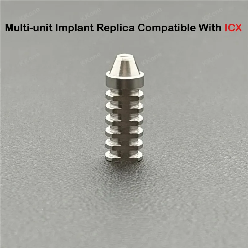 10Pcs High Precision Multi-unit Implant Replica Compatible With ICX Dental Implant System Laboratory Restoration Supplies