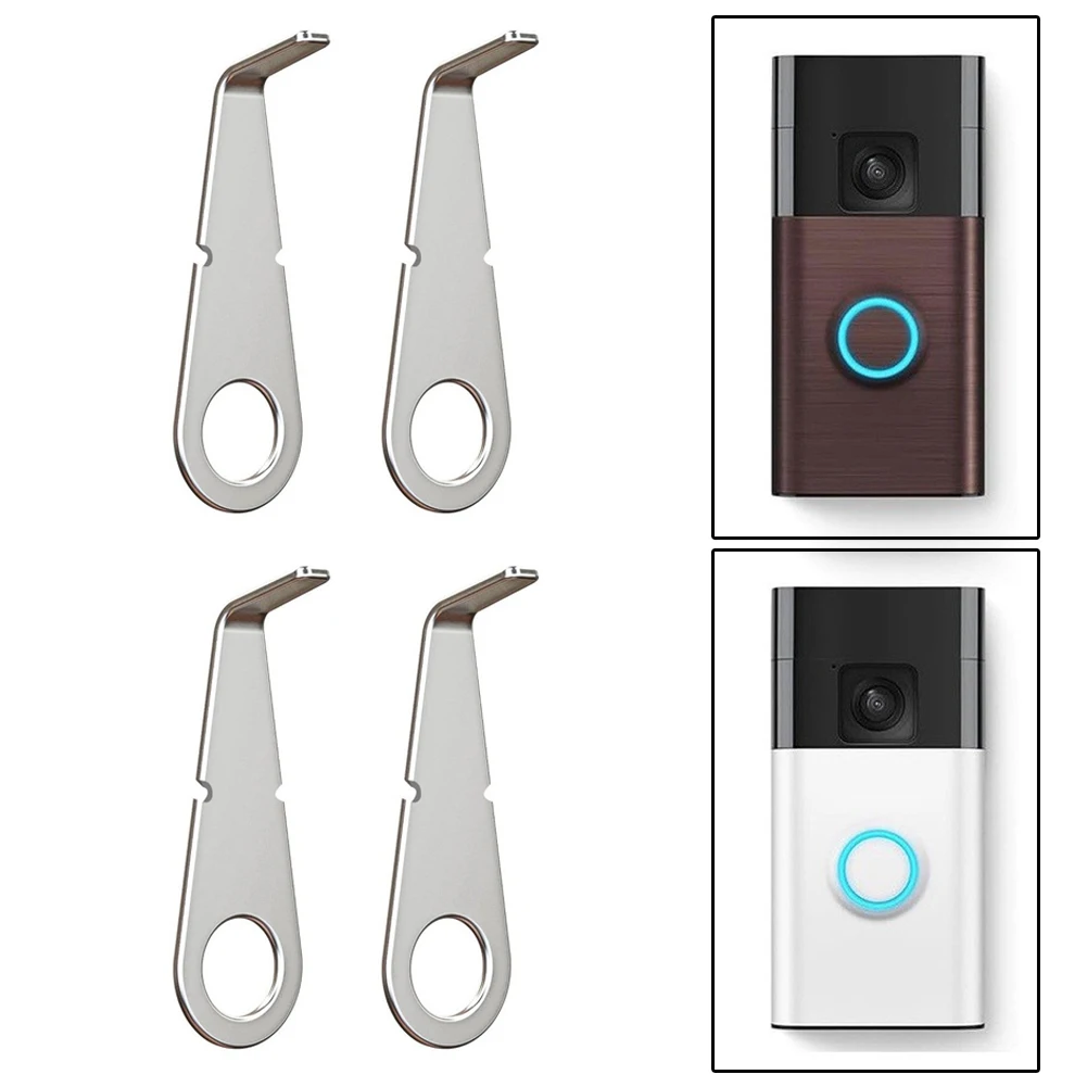 4pcs Doorbell Key Tool for Ring Video Doorbell 2 3 4 Pro Stainless Steel Design for Bracket Detachment and Device Servicing
