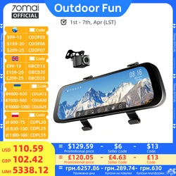 70mai Retrovisore Dash Cam S500 9.35 ''Touch Screen 70mai S500 Auto DVR 3K Super Condensatore Doppio Canale HDR Controllo Vocale 24H Parco