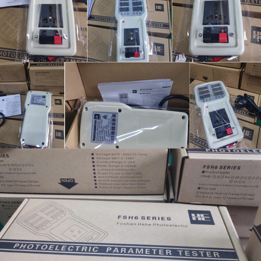 Handheld Power Meter Electrical Power Analyzer LED Tester Meter Socket Measurable Current Voltage Power Factor Monitors