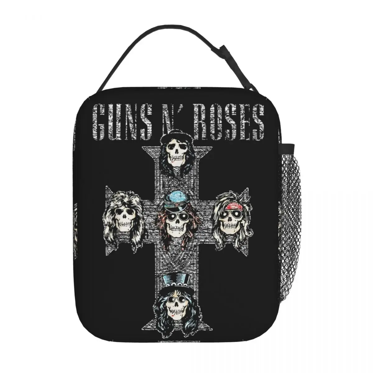 

Guns N Roses Vintage Cross Insulated Lunch Bag Large Lunch Container Thermal Bag Lunch Box Tote College Picnic Food Storage Bags