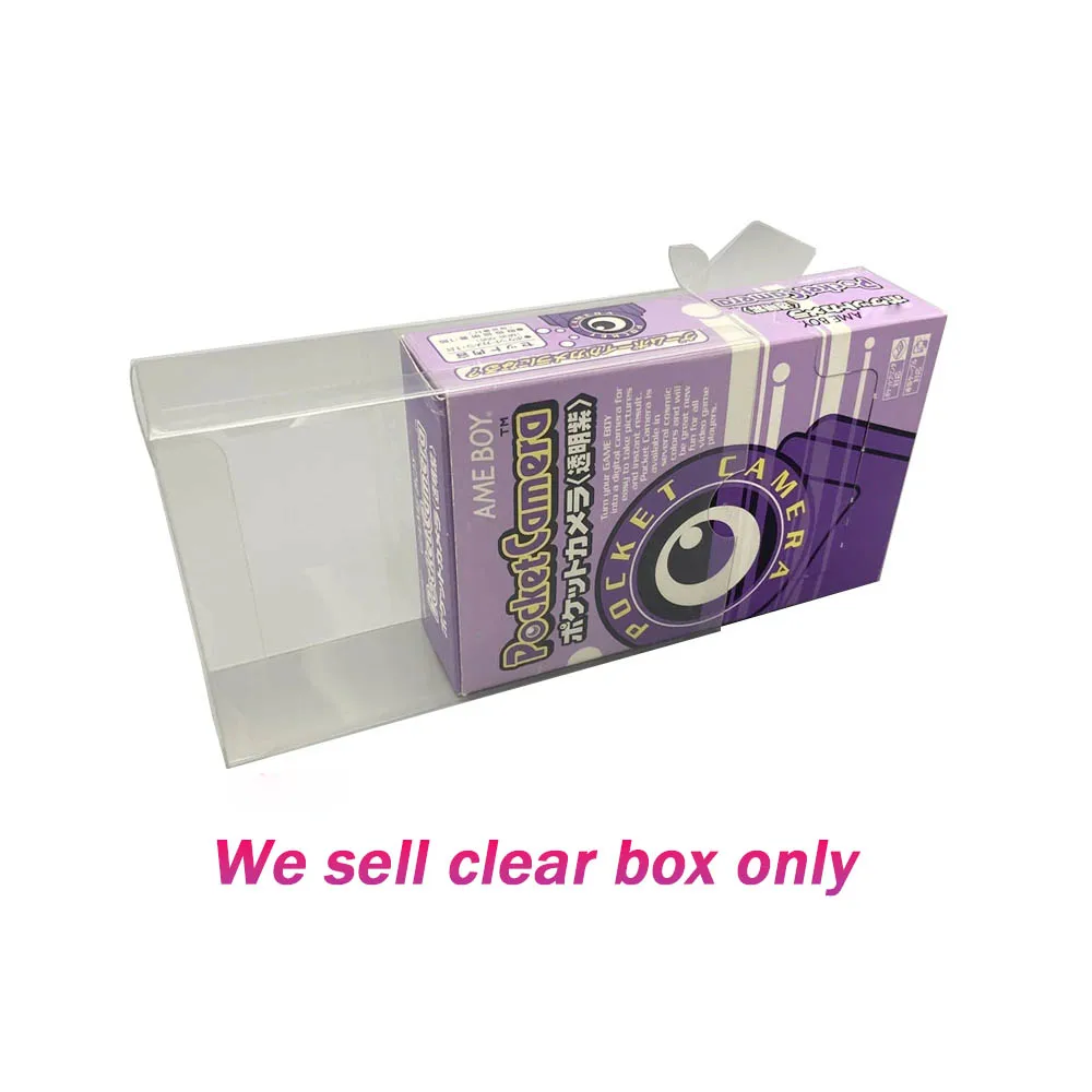 Transparente PET-Schutzhülle für Gameboy GBC GB Taschenkamera, Sonderedition, limitiertes, klares Display, Aufbewahrungsbox