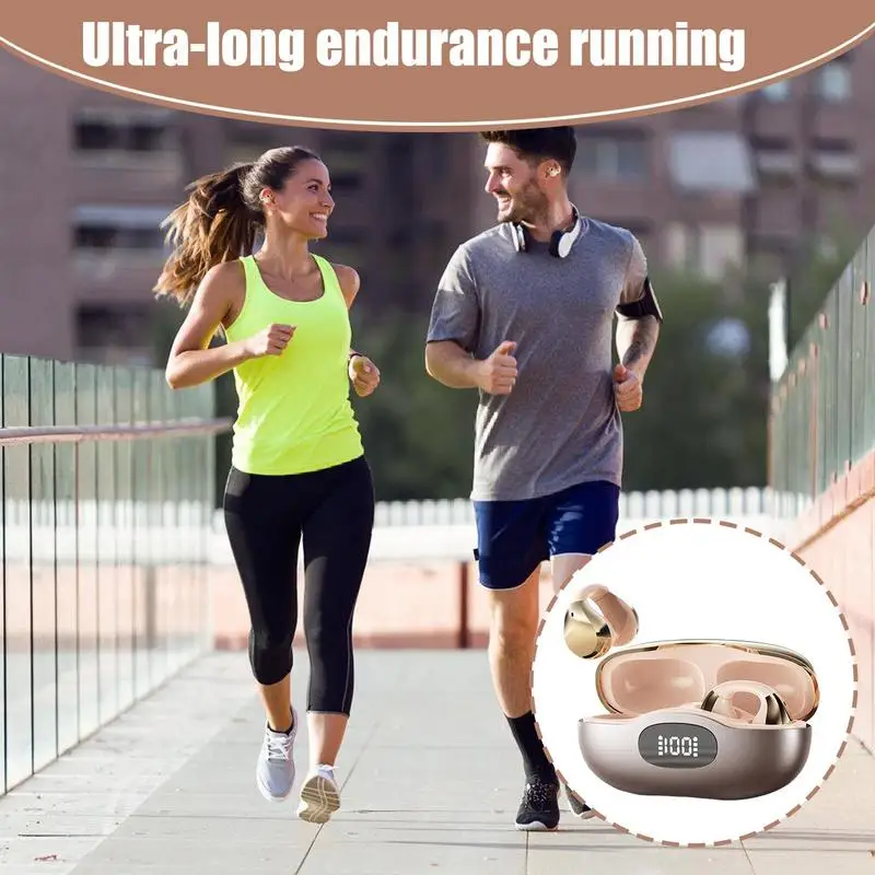 Беспроводные наушники с ушными крючками Легкие спортивные наушники Эргономичные удобные наушники с шумоподавлением Эстетический дизайн