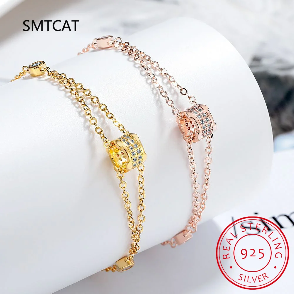 

Браслет из муассанита и бриллиантов круглой огранки 1,0 карата для женщин, стерлинговое серебро S925, классические обручальные украшения для невесты, подарок 16 + 3 см