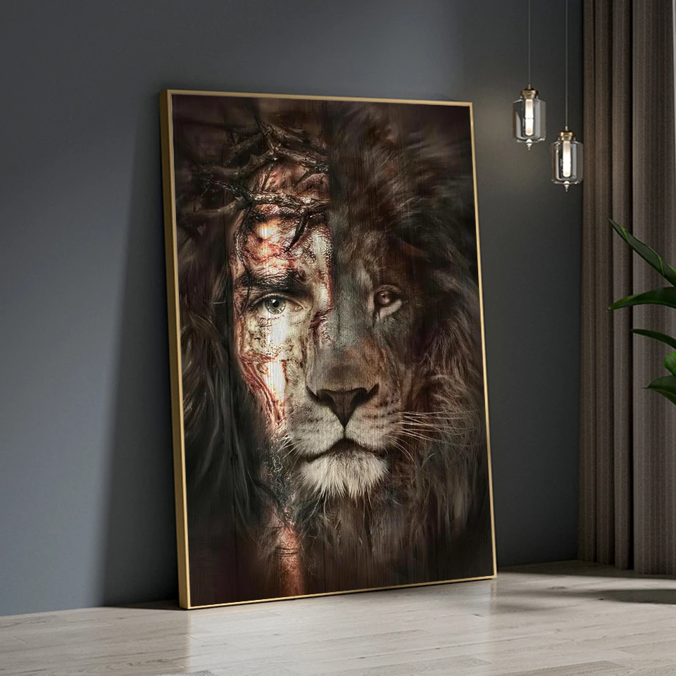 5D Full Square / Round Dill Diamond Embroidery Mosaic Lion Cross Stitch 3D DIY Diamond Painting Animal Craft Kit Home Decoration