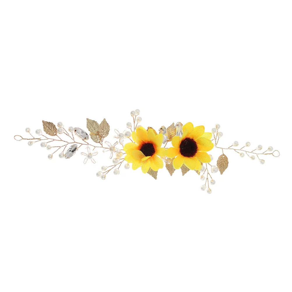 

Sun Flower Headband Wedding Flowers for Women Girl Sunflower Hairband Accessories