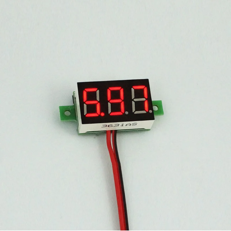 2Line TypeDC3V-30VTwo Lines and Three PositionsLEDDigital Display Voltmeter Head 5V12V24VVoltage Detection