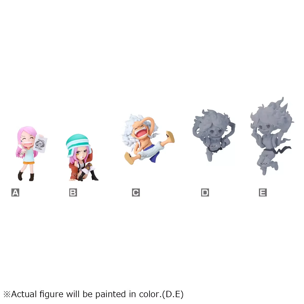 Perhiasan BANDAI WCF Asli Bonney History Monkey D Luffy Mainan Patung Aksi Figur Koleksi Dunia Model PVC