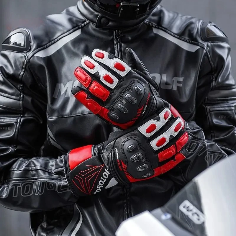 New Motorcycle Gloves Racing Waterproof Windproof Winter Warm Protective Gear Cycling Ski Guantes Luvas Moto Gloves Men