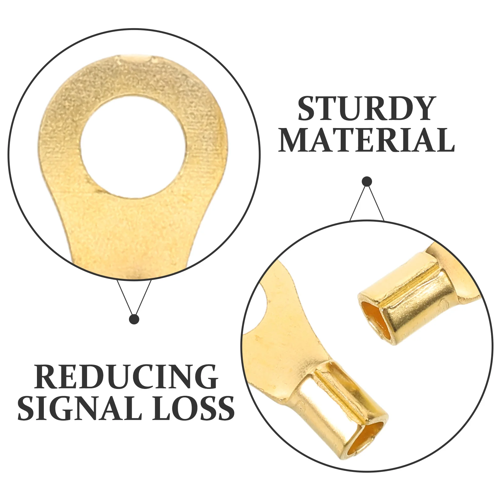 10Pcs Car Audio Wire Terminals Aluminium Copper Easy Install Stable Connection Speaker Wire Connector Electrical Terminal Kit