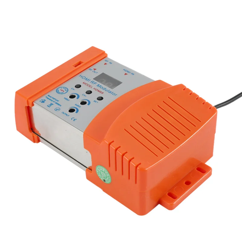 ABVO-4X nuevo modulador HDM68 modulador RF Digital convertidor AV a RF VHF UHF PAL/NTSC modulador portátil estándar enchufe de la UE