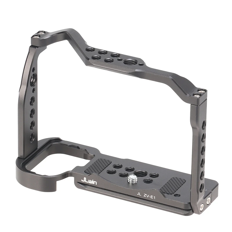 Jlwin For Sony ZV-E1 Camera Rabbit Cage Expansion Frame Kit Vertical Shooting Handle Rabbit Cage Camera Rabbit Cage Easy Install