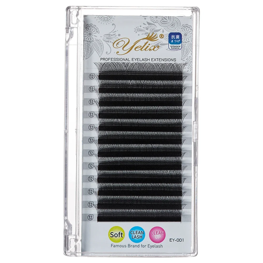 Yelix Lashes 0.07mm 8D W Lash Extensions Egyptian Volume D Curl Two Tips 4d Eyelash High Quality Eyelashes Extension Supplies