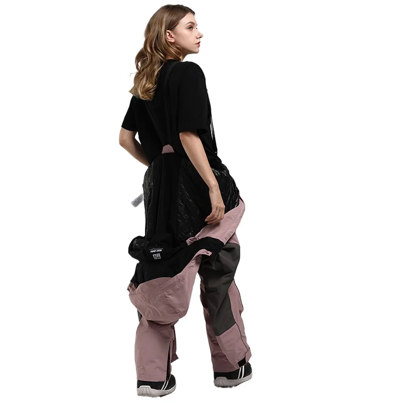 Traje de esquí de una pieza para hombre y mujer, traje de esquí de una pieza, cálido, impermeable, transpirable, para Festival de hielo y nieve, camuflaje fluorescente