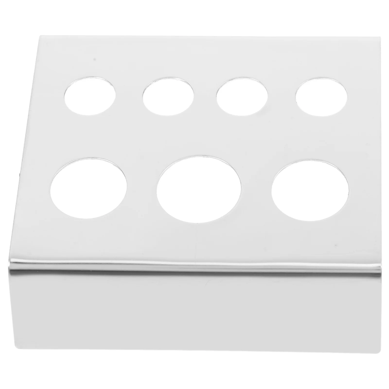 

Stainless Steel Pigment Cup Holder Silver 7 Grids For Ink Caps Tattoo Artist Tool Stand Makeup Organizer Rack