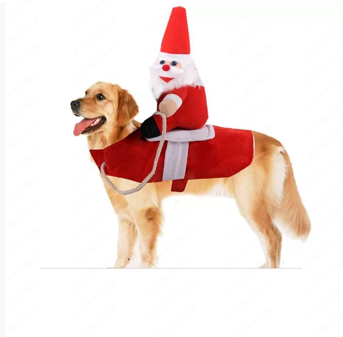 

Holiday Dog Outfit Santa Costume Christmas Celebration Large Dog Cats Costume